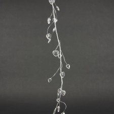 6' PRISM HEART GARLAND CLEAR