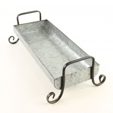 RECT.GALV.TRAY S2 W/HANDLE