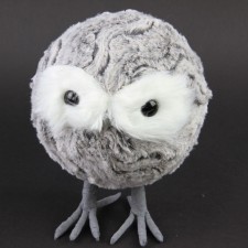 10"CHENILLE BALL OWL ORN