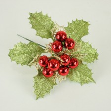 HOLLYBERRY GLIT.PICK RED/GRN