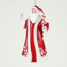 SANTA ORNAMENT RED/WHITE
