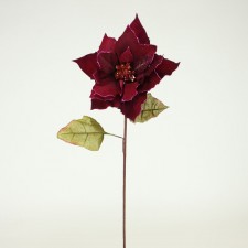 28"GLT CTR POINSETTIA STEM X1