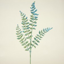 26"LASER GLIT FERN SPRAY X4