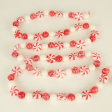 6' PEPPERMINT CANDYBALL GRLND