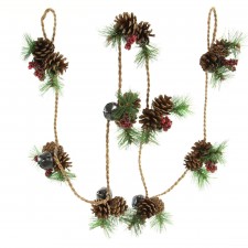 6'JINGLE BELL GARLAND ON ROPE