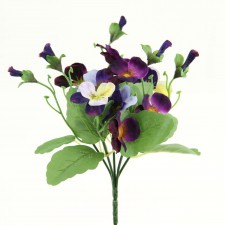9" PANSY BUSH X5 PURPLE/LAV