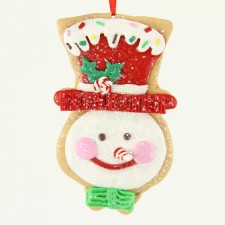 4.5" SNOMAN HAT DOUGH ORN