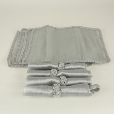 8PC/SET GIFT BOX SILVER A4