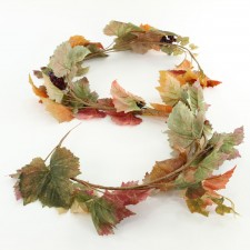 6'FALL GRAPE LEAF GRLND W/BER
