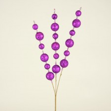 20"GLITTER BALL SPRAY X3 PURPL