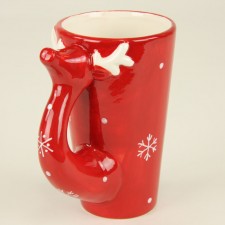 3.13X5.75"RND SNWFLK RNDR MUG