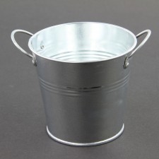 4.6"RND GALV.MTL PLANTER