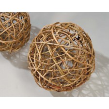 6" CURLY WILLOW BALL NATURAL
