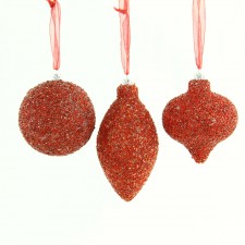 80MM BALL BEADED ORNA ASST A5