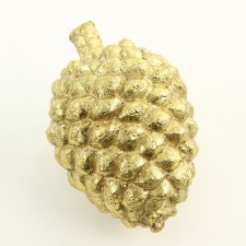 4.5" METALIC CONE ORNA