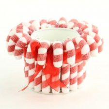7.5"X4" CANDY CANE PLANTR A25