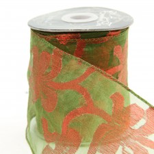 4"RIBBON W/SHR PTTRN 10YD A4