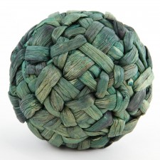 6" WATER HYACINTH ORB GREEN
