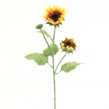 39" SUNFLOWER W/BUD FLAME