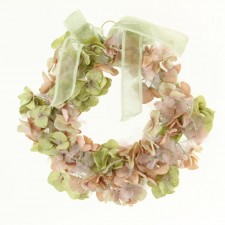 18" VINTAGE FLOWER WREATH