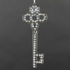 9.5"RHINESTONE KEY ORNA A25