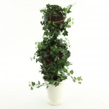 24" DBL BALL ENG.IVY TOPIARY