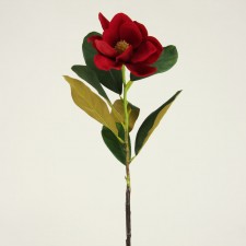 26"VELVET MAGNOLIA SPRAY RED
