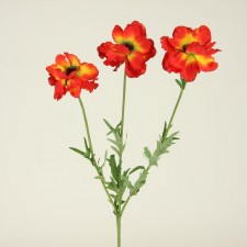 23" ANEMONE SPRAY X3 RED