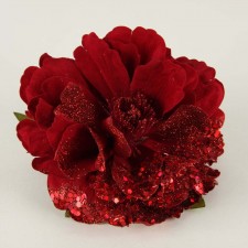 5.5"HEA.GLIT PEONY ON CLIP