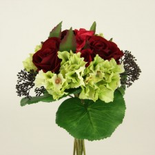 10.5" ROSE/HYDRANGEA BOUQUET