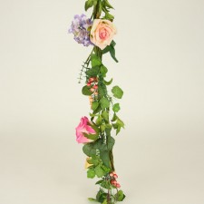 72" ROSE/HYDR/BER GARLAND