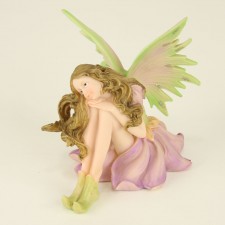 6.5" SITTING FAIRY LAVE/GREEN