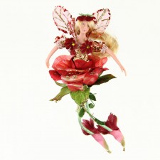 8.5"FLOWER FAIRY ORNA