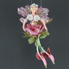 8.5"FLOWER FAIRY ORNA