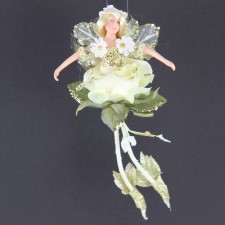 8.5"FLOWER FAIRY ORNA