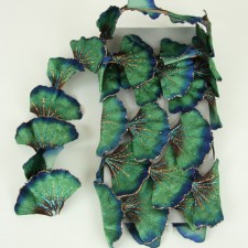 4"X3YD GINGKO LEAF RIBBON