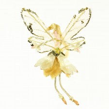 8"PIXIE FAIRY ORNA GOLD