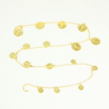 38" COIN GARLAND TT.GOLD