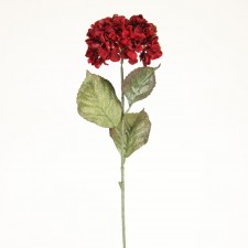 29"GB VEL HYDRANGEA SPRAY RED