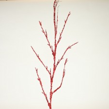 42"SEQ/GLIT TWIG BRANCH RED
