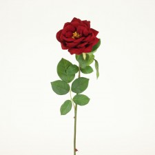23" VELVET ROSE SPRAY RED