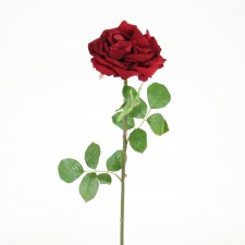 27.5"VELVET ROSE SPRAY RED