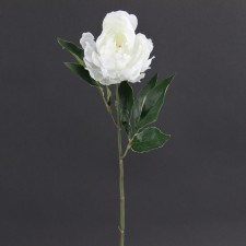 18.5" PEONY SPRAY WHITE