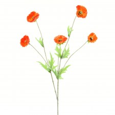 26"MEADOW POPPY SPRAY ORANGE