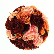 9" ROSE BALL BURGUNDY/PINK