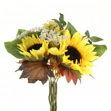 9"SUNFLOWER BOUQUET YELL/GLD