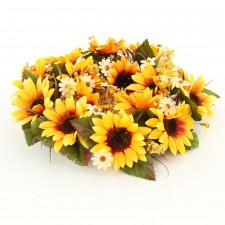 6" SUNFLOWER CANDLE RING