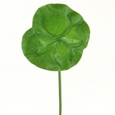 14"WATER LILY LEAF SPRAY GRN