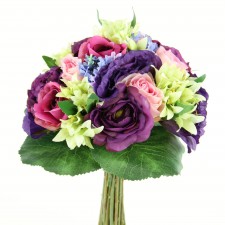 11.5"ROSE/LISIANTHUS BOUQUET