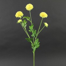 28"POM POM MUM SPRAY YELLOW